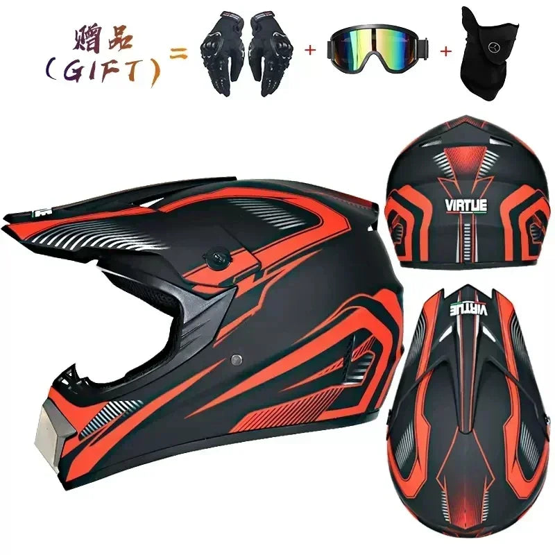Casque moto intégral tout-terrain, homologué DOT, pour motocross
