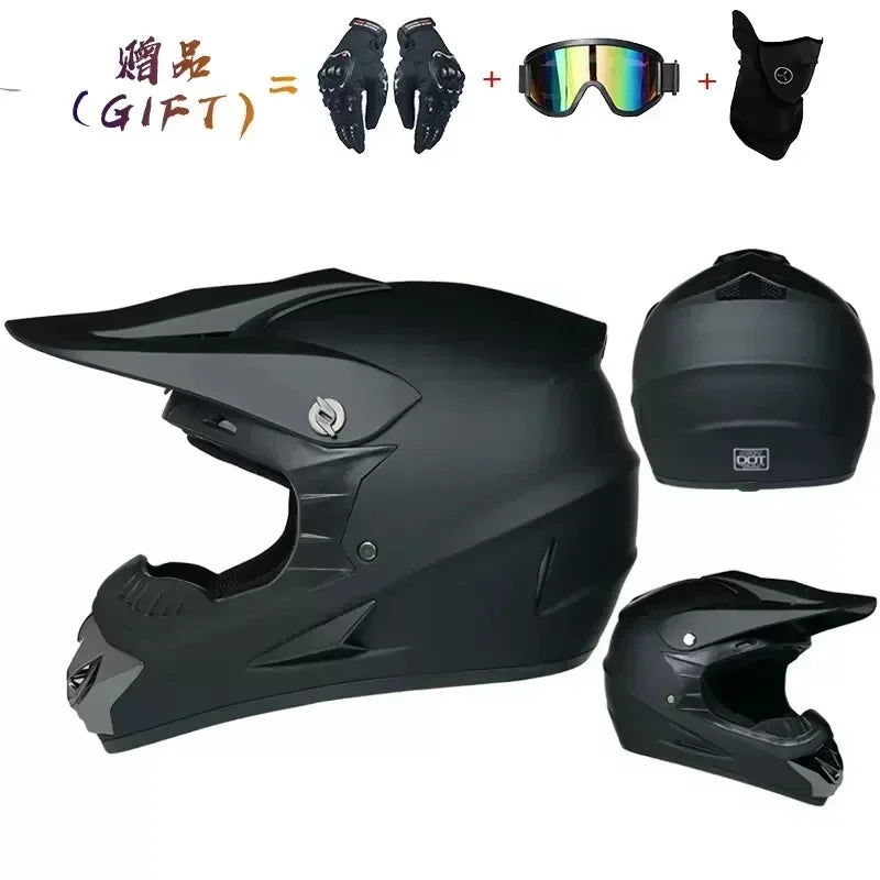 Casque moto intégral tout-terrain, homologué DOT, pour motocross