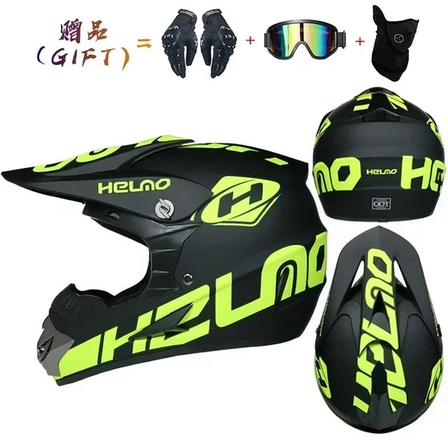 Casque moto intégral tout-terrain, homologué DOT, pour motocross